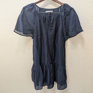 Abercrombie & Fitch Navy Blue Short Sleeve Mini Dress. Size Small